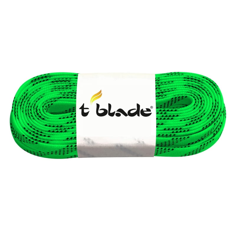 Schnürsenkel für Schlittschuhe gewachst neongrün – Bild 1