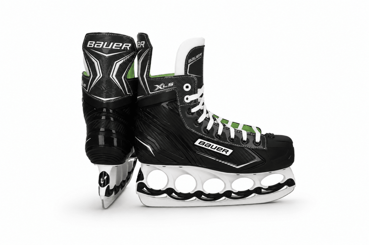 Bauer XLS con cuchilla en T, Core Collection, color blanco.