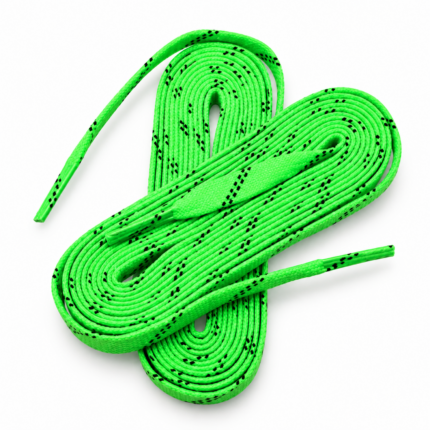 Schnürsenkel für Schlittschuhe gewachst neongrün