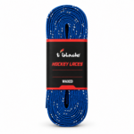 Lacets de patins à glace bleus cirés