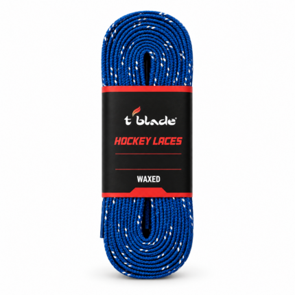 Schnürsenkel für Schlittschuhe gewachst blau