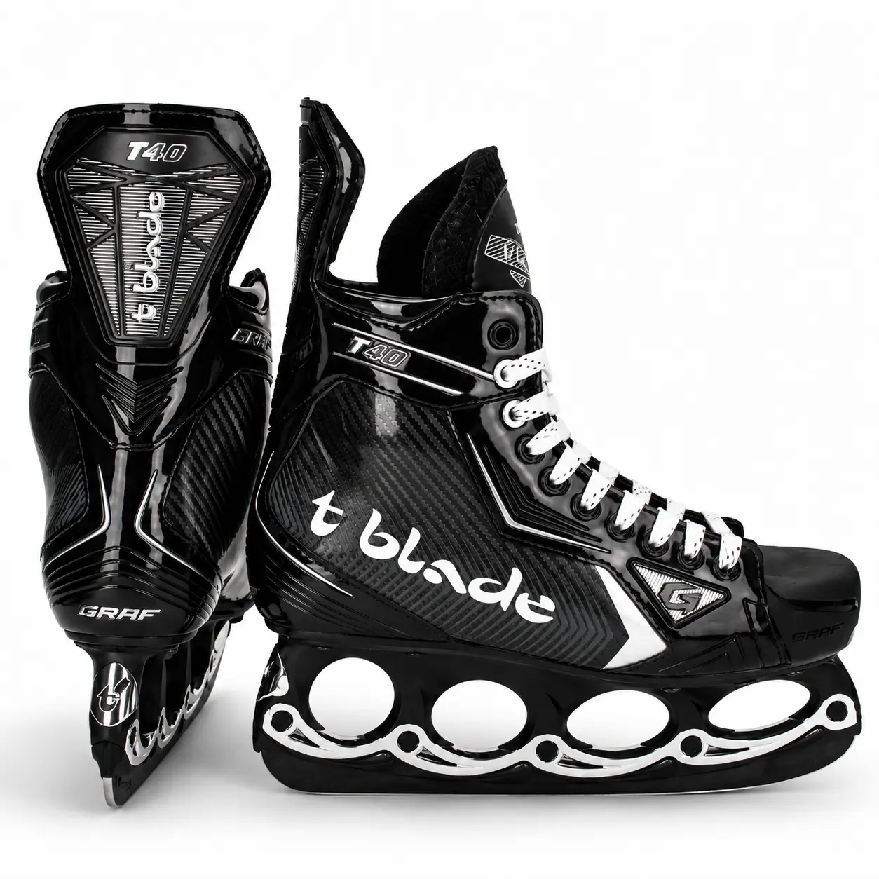 GRAF Ultra T-Blade Schlittschuh Silver-Edition | Bundle von Graf