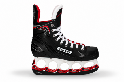 حذاء التزلج على الجليد Bauer X250 ذو الشفرة على شكل حرف T Polar Fire
