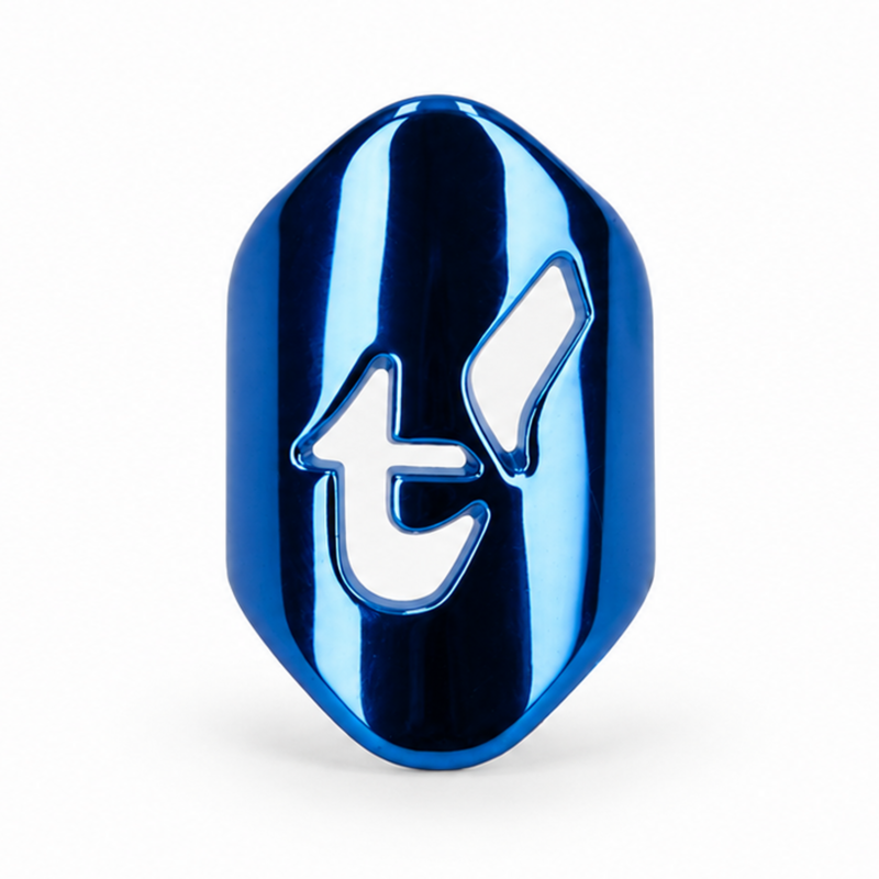 Clip metallic blau