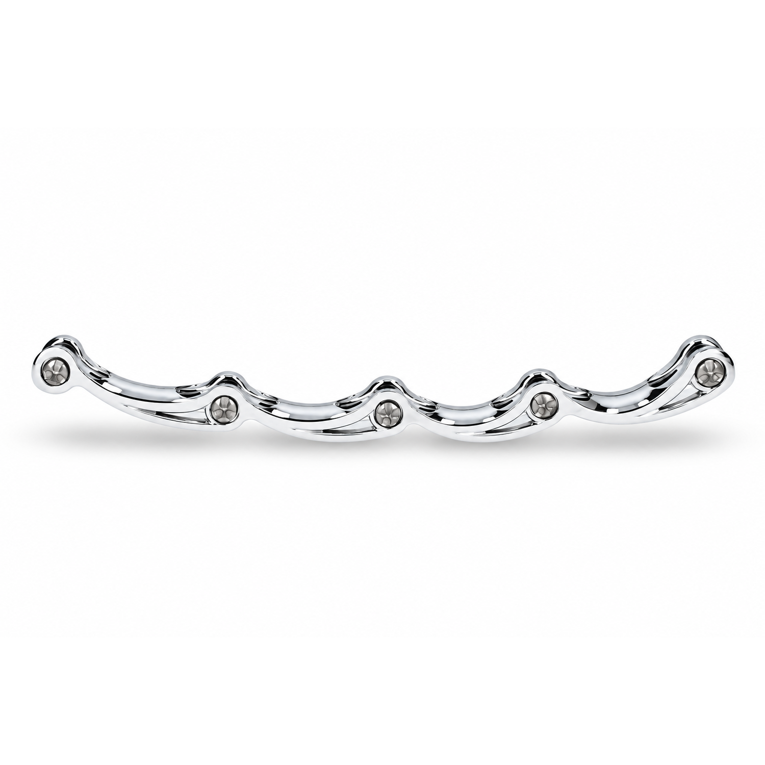 Stabilisator mit edelstahl verschraubung metallic chrom | 1 paar